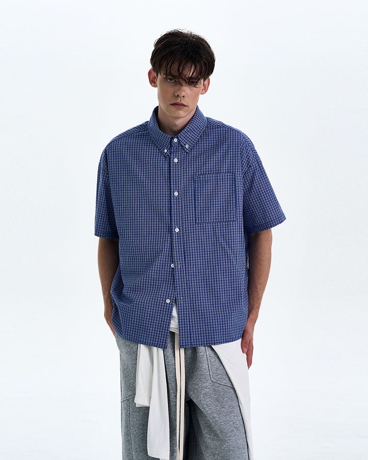 MADWITCH PREPPY PLAID SHIRT #CR216