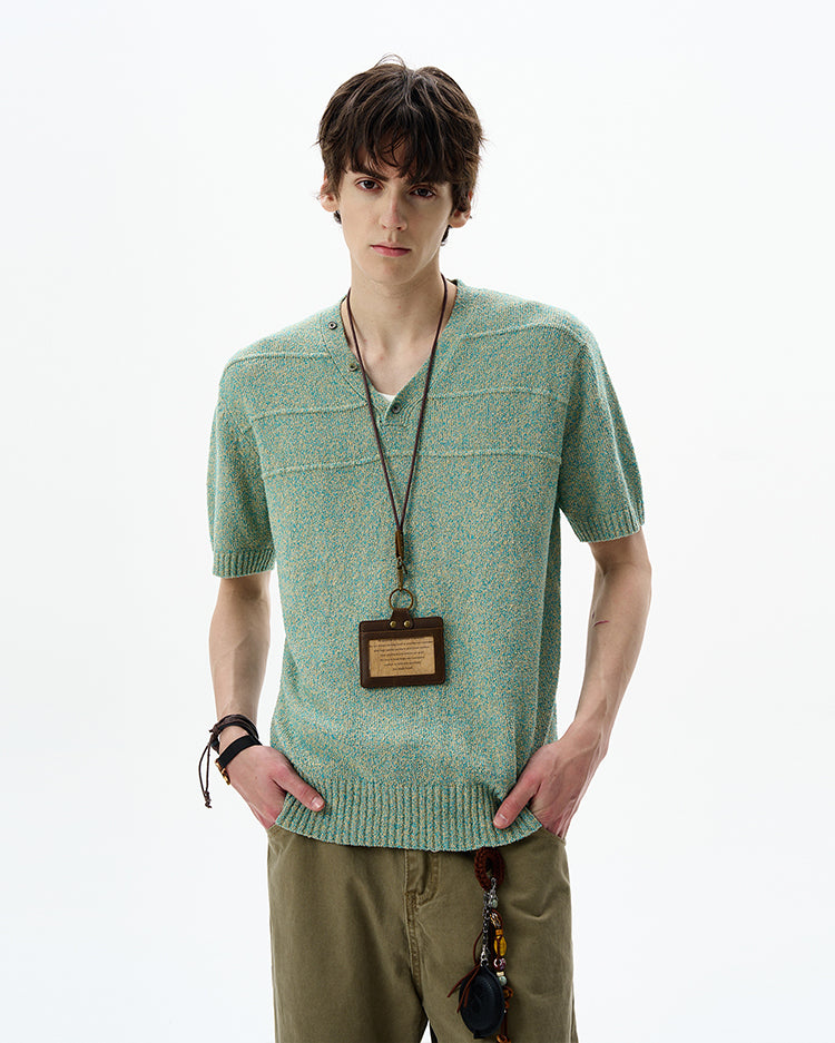 MADWITCH ELEGANT V-NECK TEE #YF897