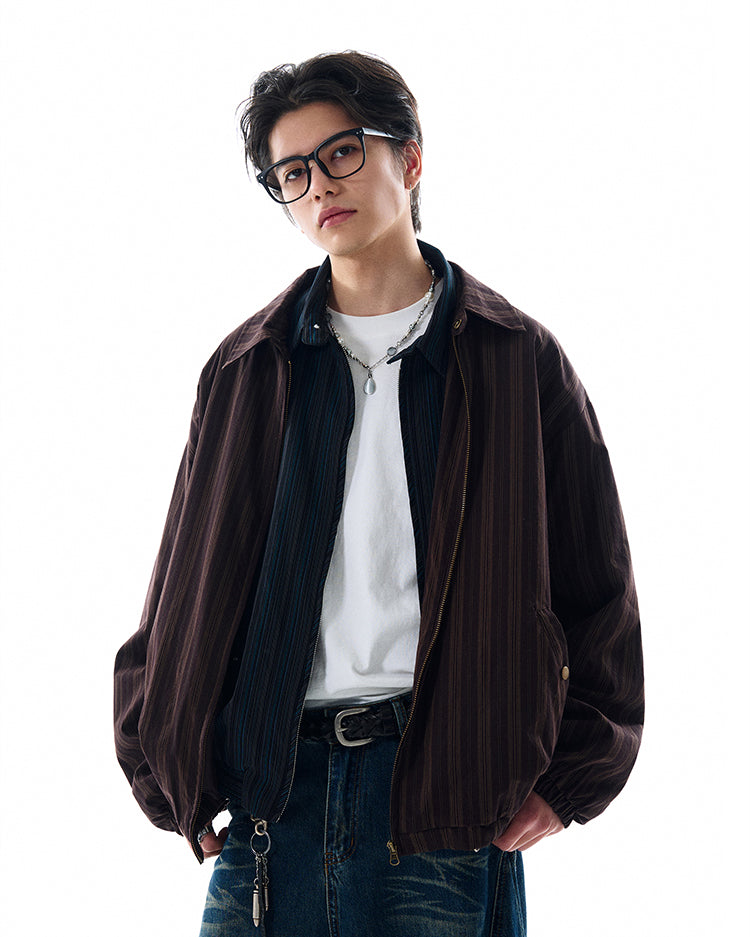 MADWITCH LOOSE STRIPED JACKET #W202