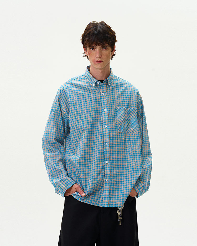 MADWITCH VINTAGE PLAID SHIRT #NR4269