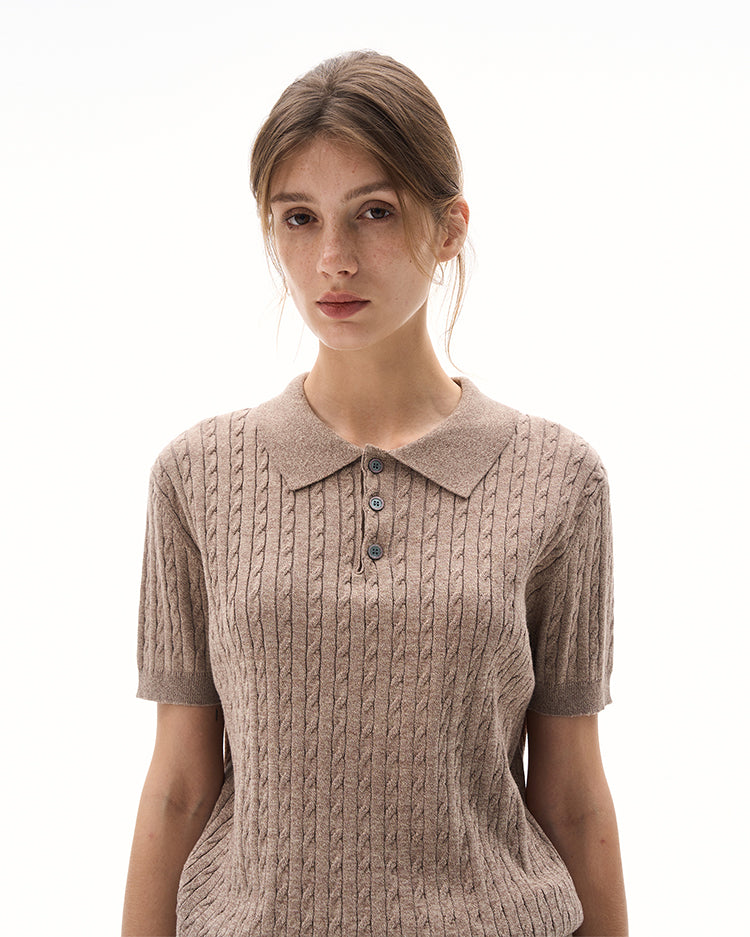 MADWITCH KNIT POLO TSHIRT #YF901