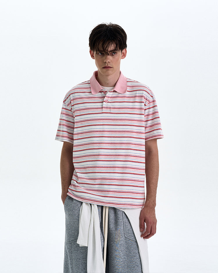 MADWITCH COLORBLOCK POLO SHIRT #C036