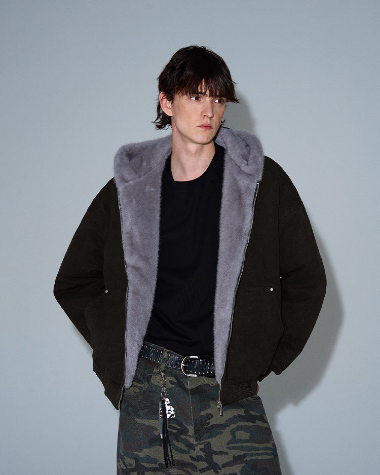 MADWITCH FLEECE-LINED WARM PADDED TOP #SD06