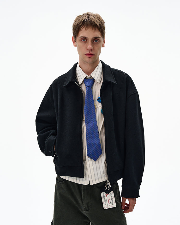 MADWITCH UNISEX MINIMALIST CROPPED JACKET #6276