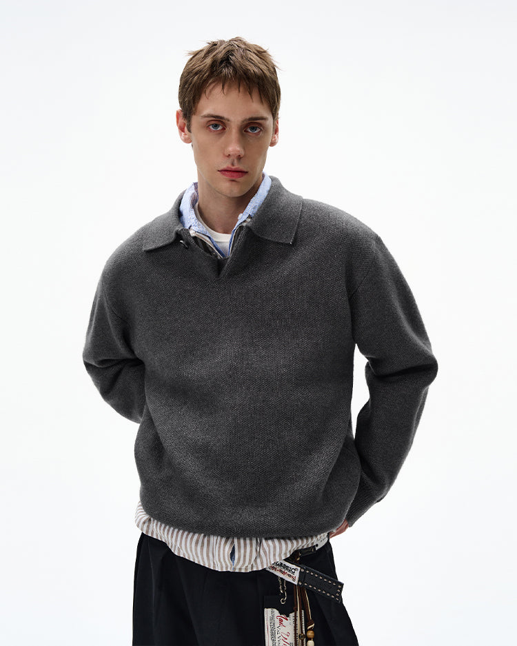 MADWITCH UNISEX KNITTED POLO SWEATER #6301