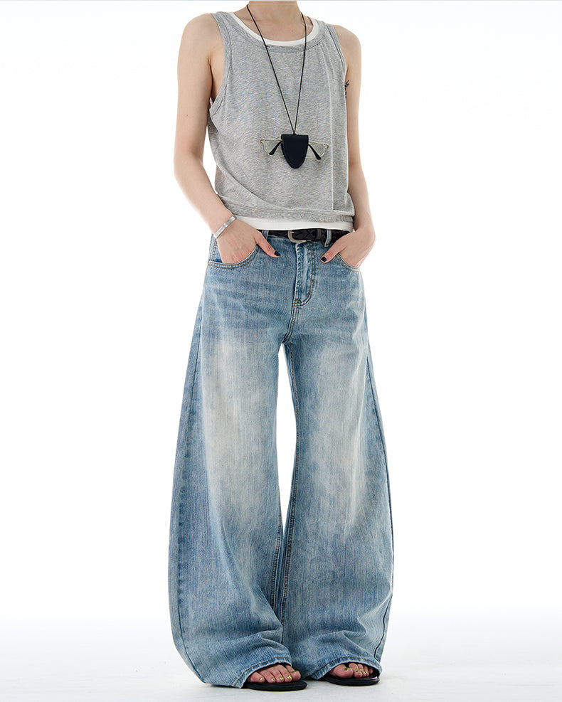 MADWITCH CLASSIC WIDE LEG DENIM #G6669-1