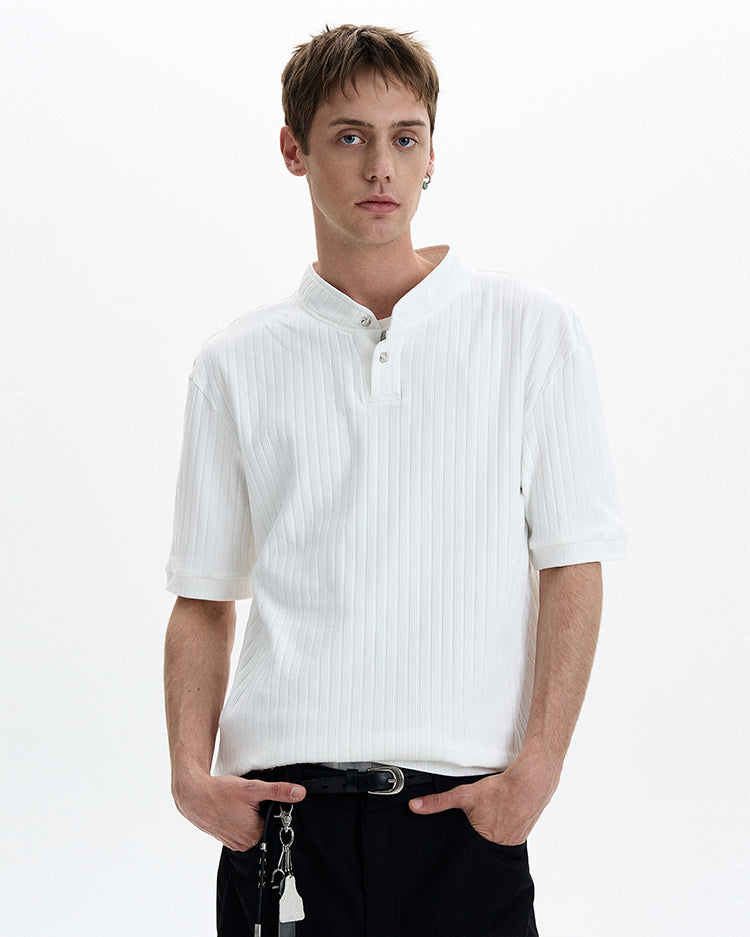 MADWITCH HENLEY NECK SHORT SLEEVE #G1343