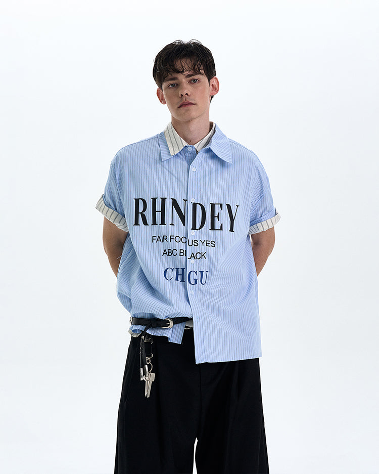 MADWITCH PRINTED SHORT SLEEVED SHIRT #L802