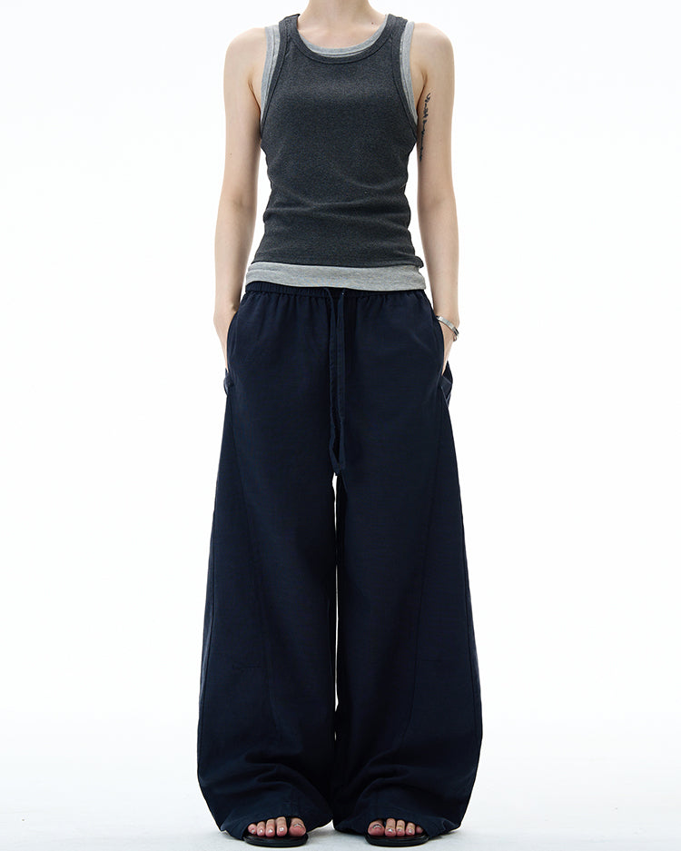 MADWITCH MINIMALIST WIDE LEG PANTS #DS2512