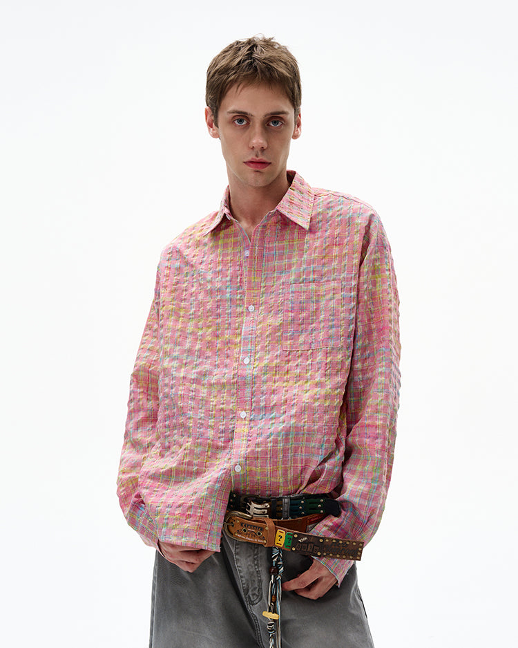MADWITCH UNISEX BUBBLE COTTON LONG SLEEVE SHIRT #CR6218