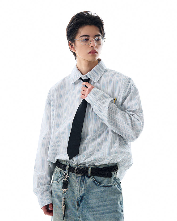 MADWITCH PREMIUM STRIPED SHIRT #L588