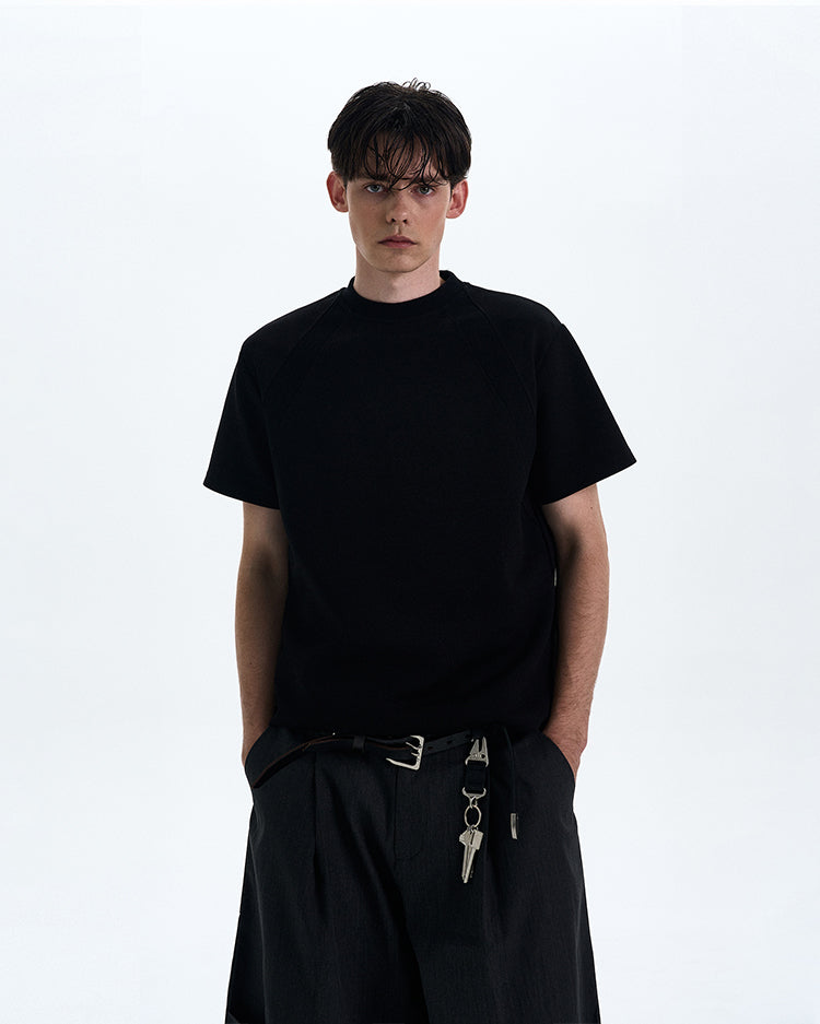 MADWITCH BOXY STRAIGHT SHOULDER T-SHIRT #XY24002