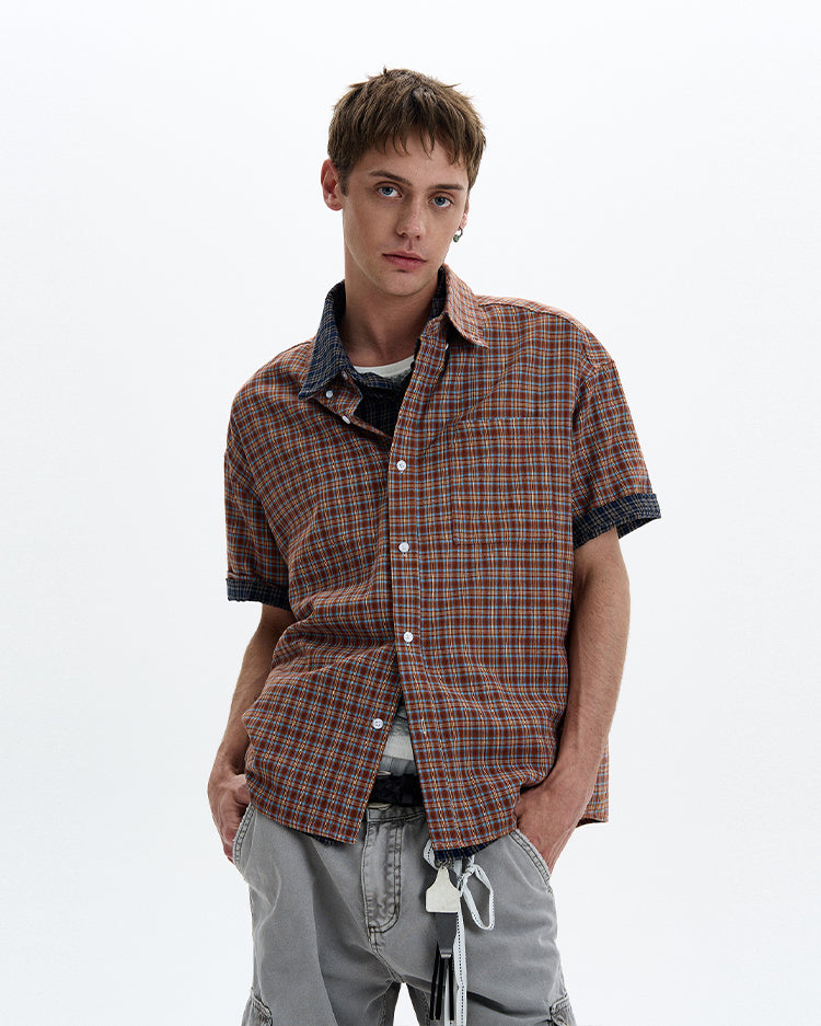 MADWITCH CONTRAST COLLAR SHIRT #CR230/CR232