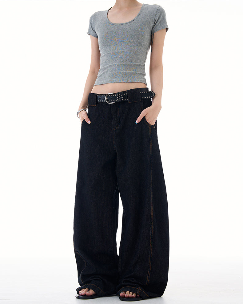 MADWITCH RELAXED FIT CLEAN DENIM PANTS #G6480