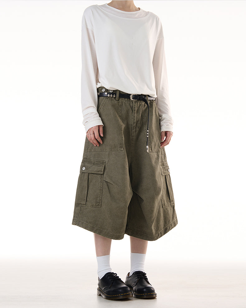 MADWITCH VINTAGE WORKWEAR SHORTS #CK238D