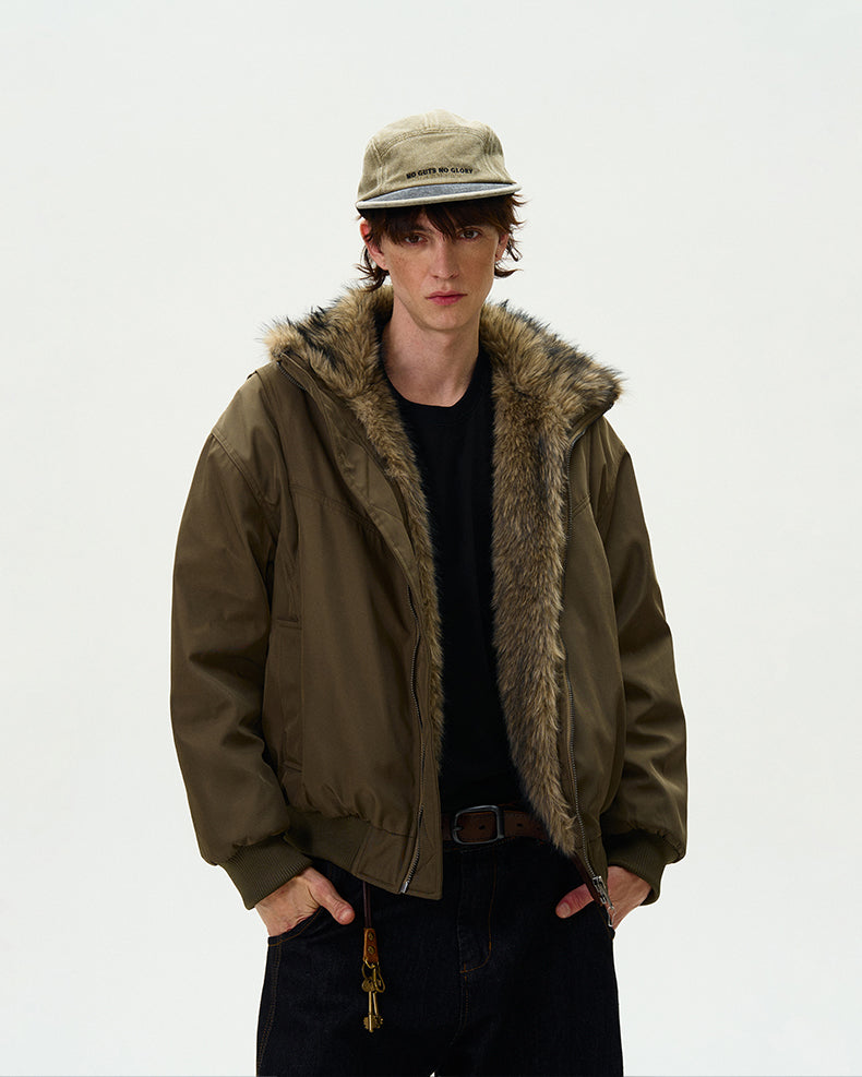 MADWITCH FAUX FUR PARKA COAT #990219