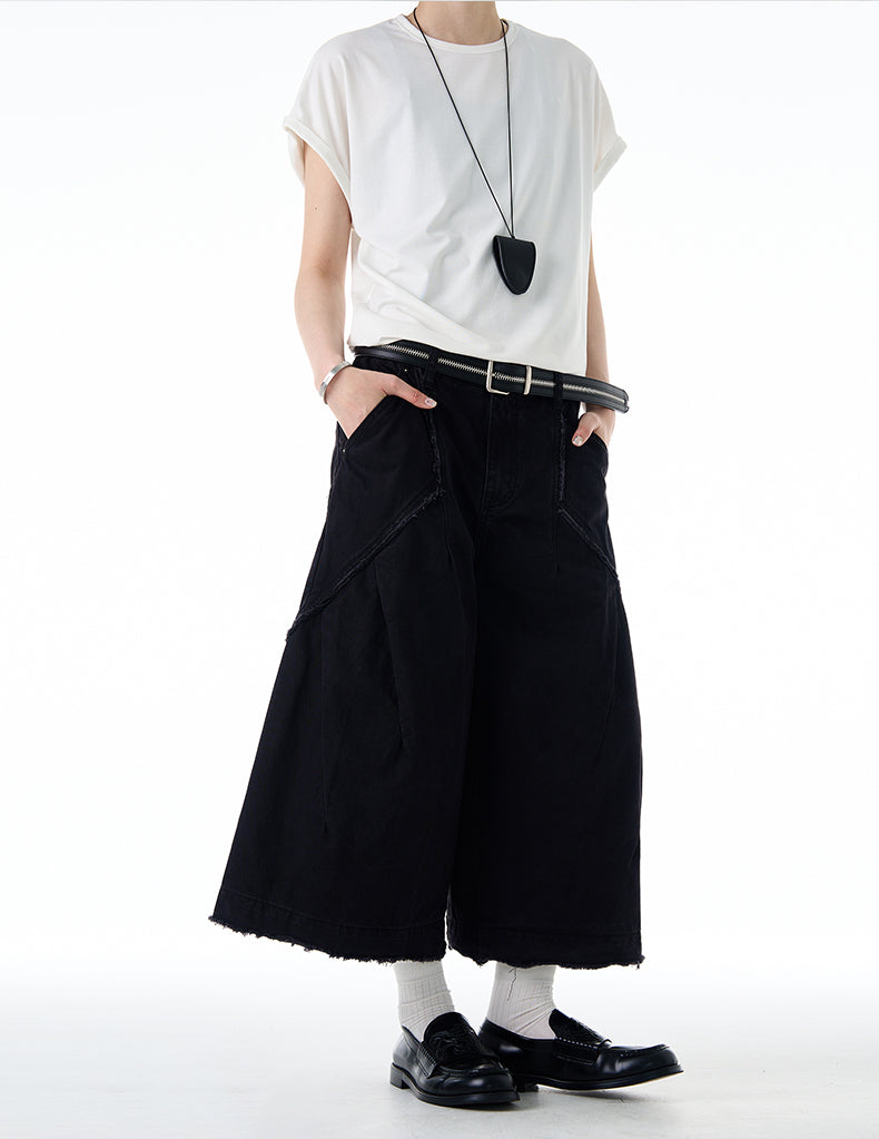 MADWITCH VINTAGE RAW-EDGE CARGOS #CK3529B