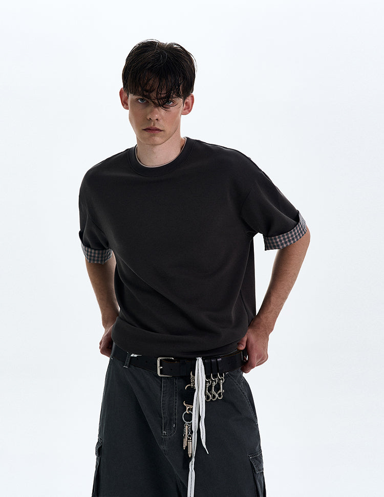 MADWITCH VINTAGE ROLLED HEM TEE #C1785C25