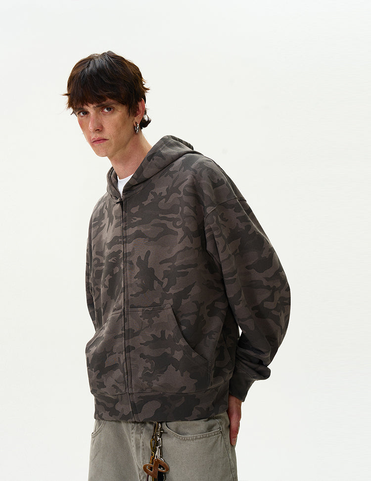 MADWITCH CAMOUFLAGE HOODED TOP #0188