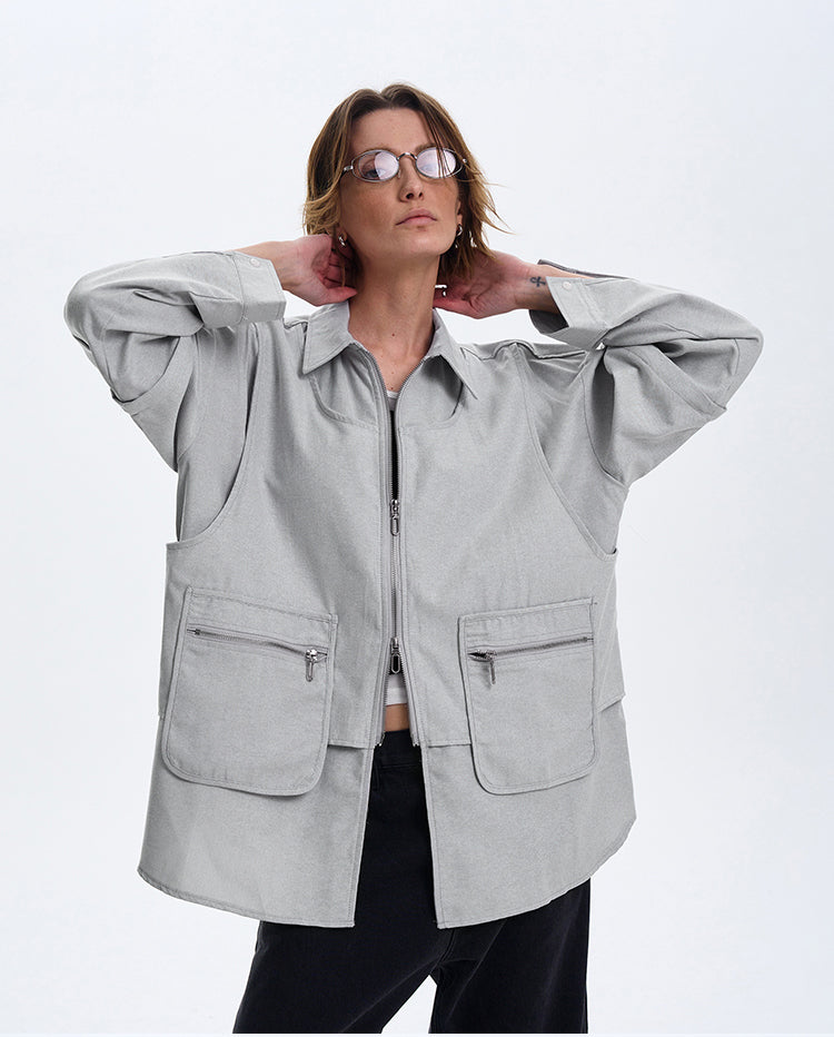 MADWITCH DECONSTRUCTED DESIGN JACKET #W218