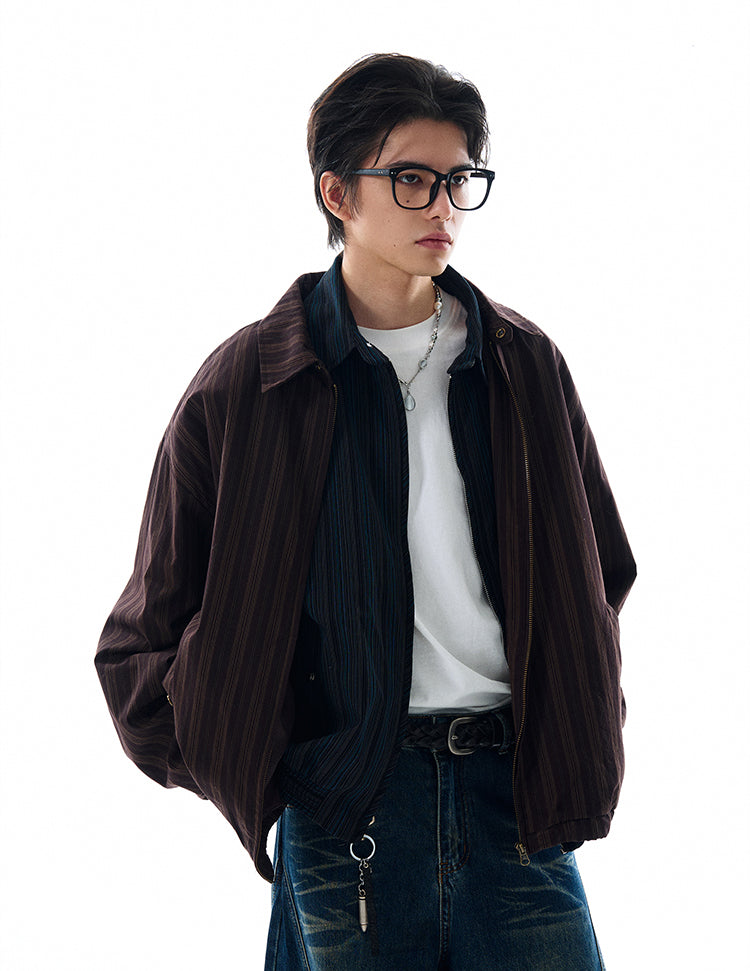 MADWITCH LOOSE STRIPED JACKET #W202