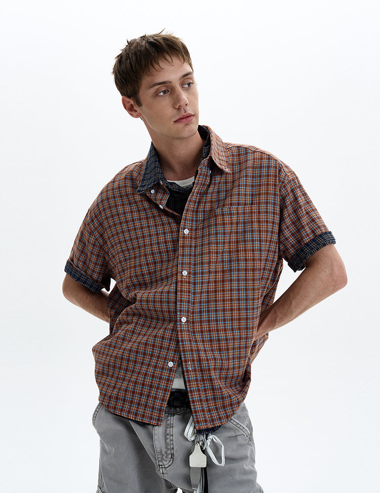 MADWITCH CONTRAST COLLAR SHIRT #CR230/CR232