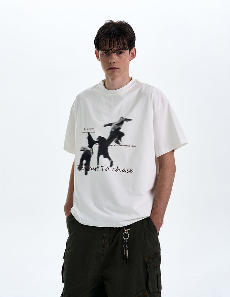 MADWITCH STREET STYLE PRINT TEE #RT196