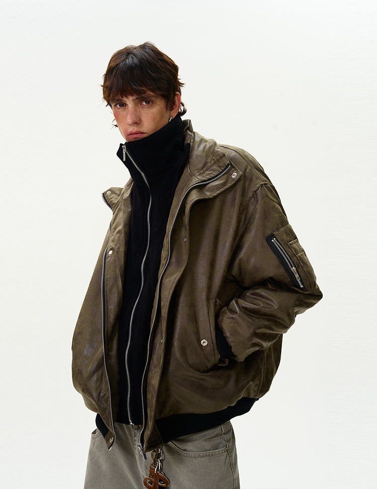 MADWITCH FAUX TWO-IN-ONE JACKET #BM232