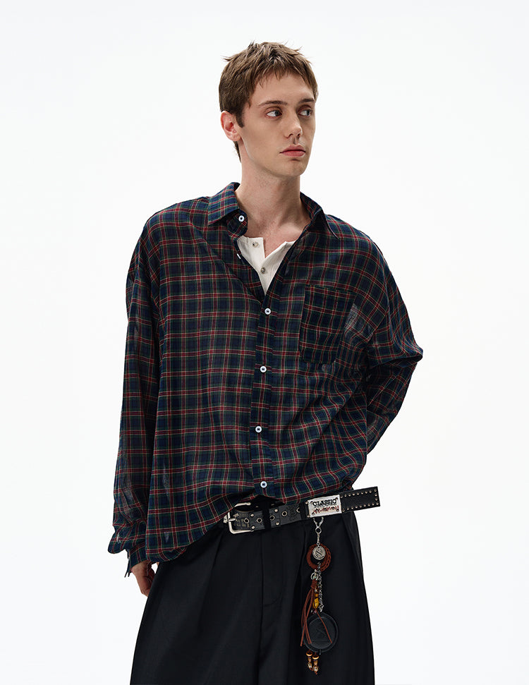 MADWITCH UNISEX VINTAGE OLD MONEY STYLE LONG SHIRT #CR606