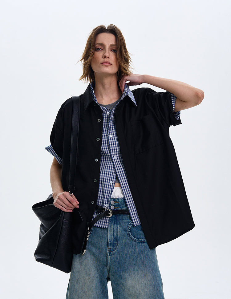 MADWITCH SOLID COLOR CASUAL T-SHIRT #AW2533