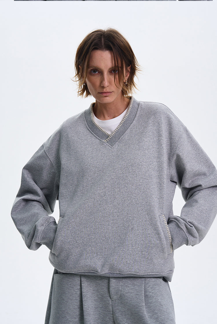 MADWITCH V-NECK CASUAL LONG SLEEVE #0207