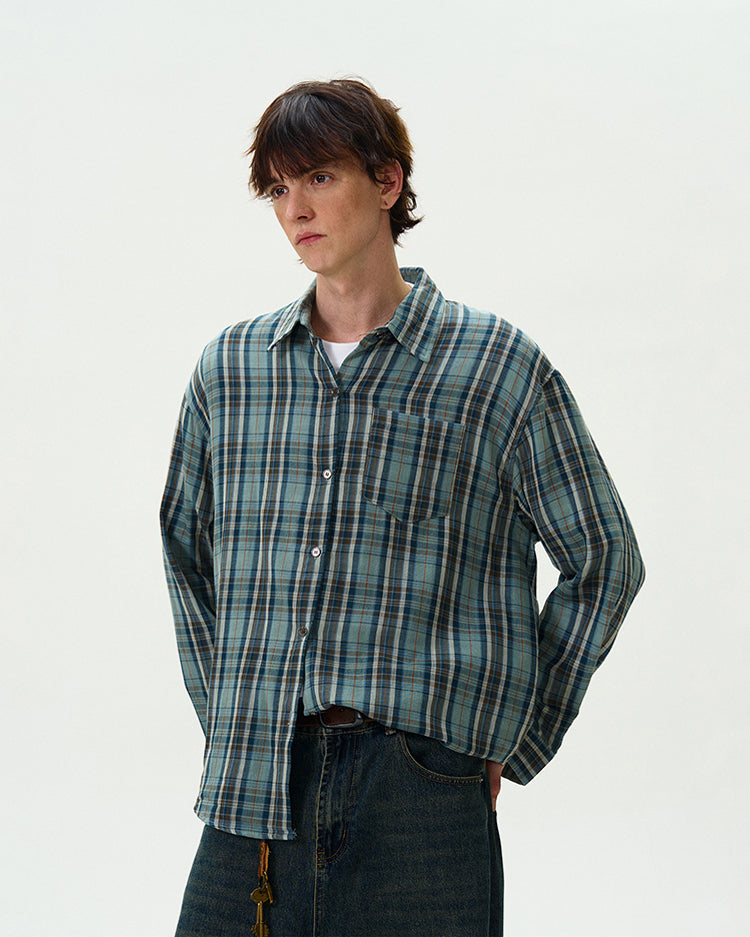 MADWITCH CASUAL CHECKERED SHIRT #8933