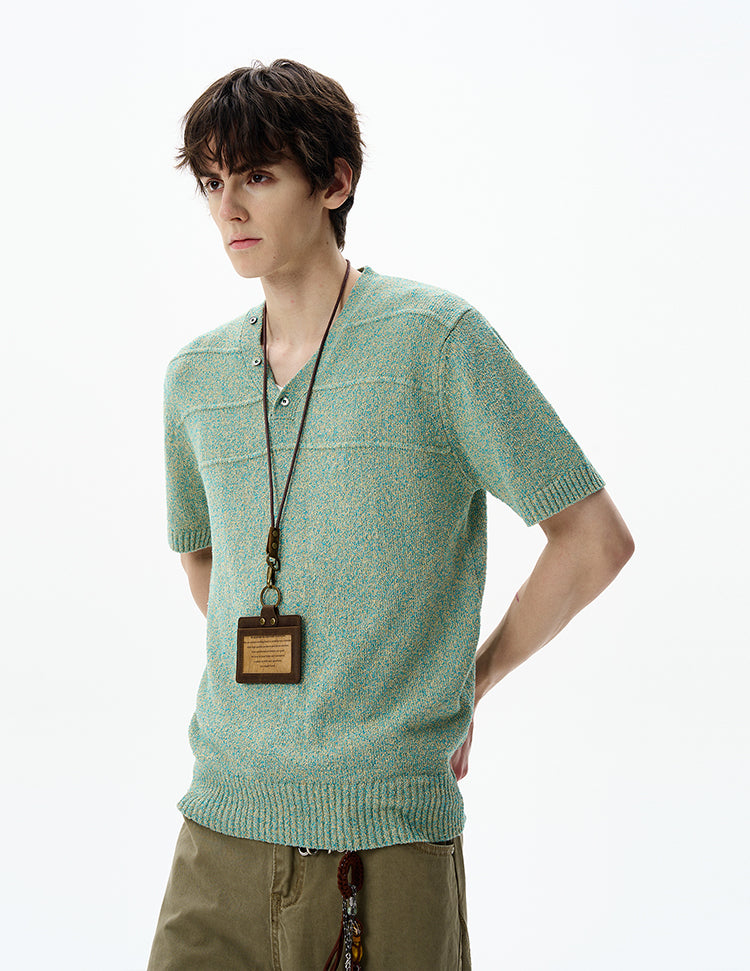 MADWITCH ELEGANT V-NECK TEE #YF897