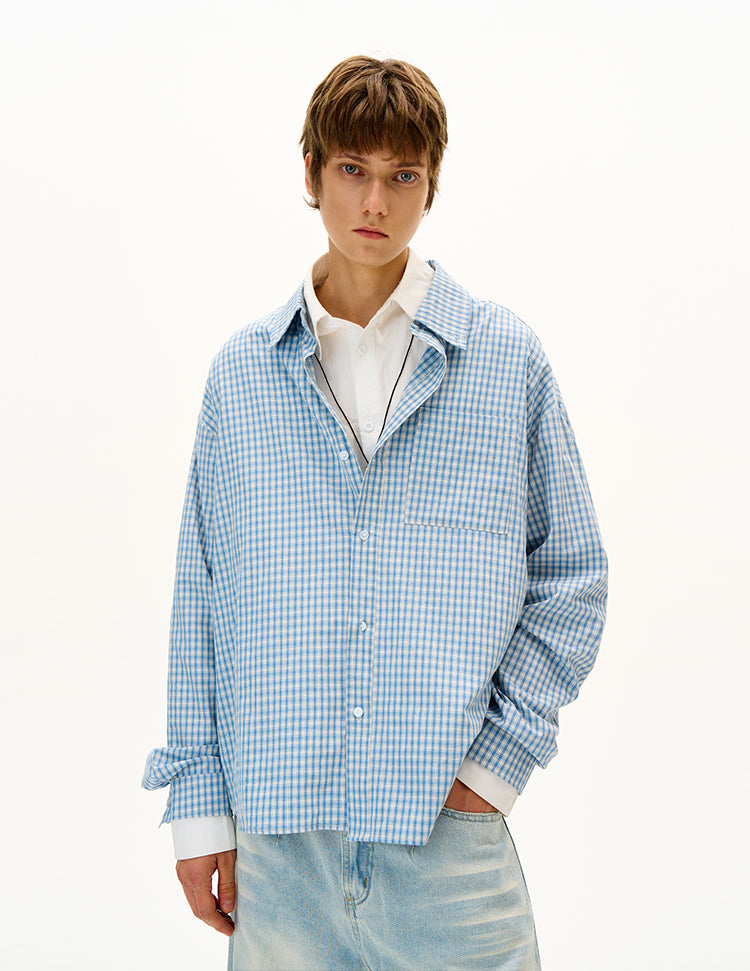 MADWITCH UNISEX CLASSIC PLAID BUTTON-UP SHIRT #CR6211