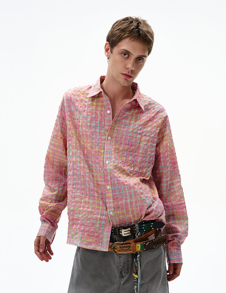 MADWITCH UNISEX BUBBLE COTTON LONG SLEEVE SHIRT #CR6218