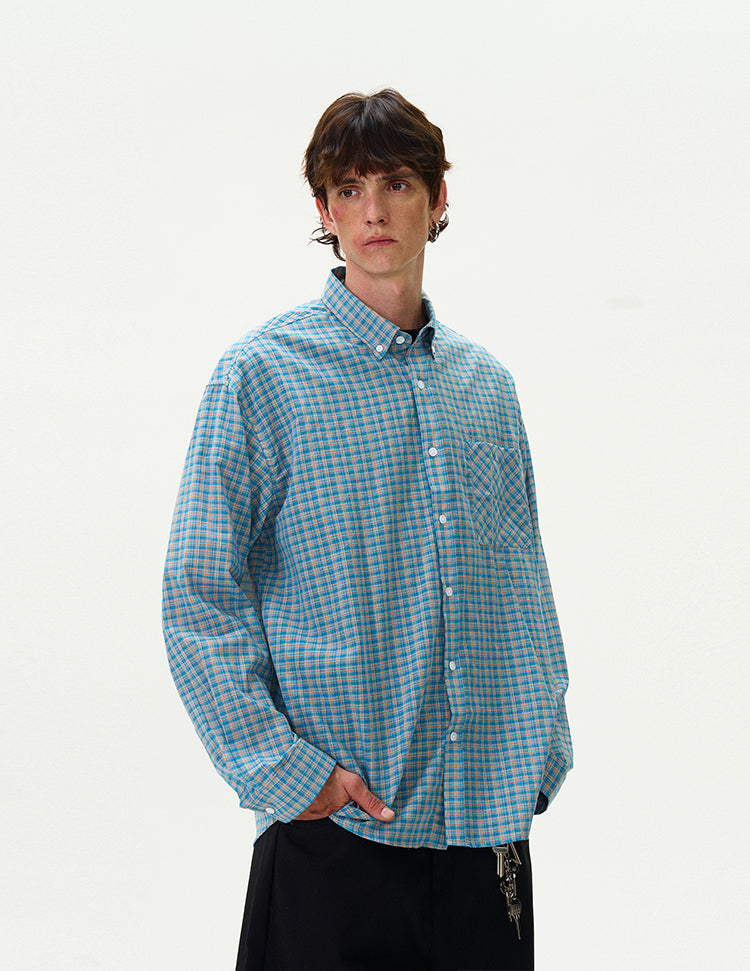 MADWITCH VINTAGE PLAID SHIRT #NR4269