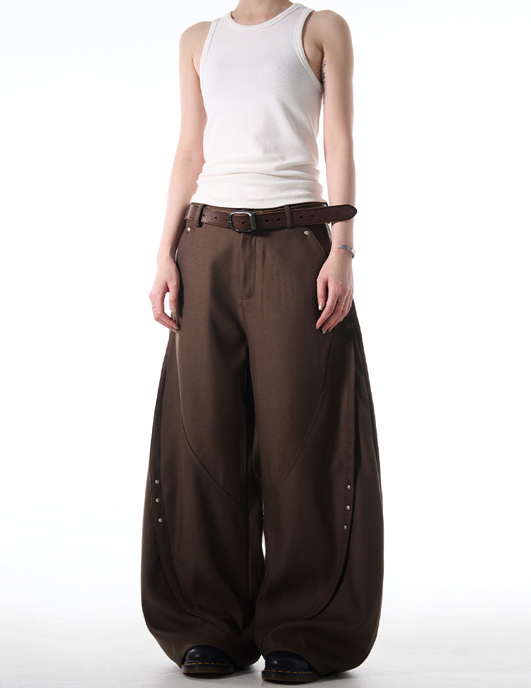 MADWITCH LOOSE FIT WIDE-LEG DENIM PANTS #C828