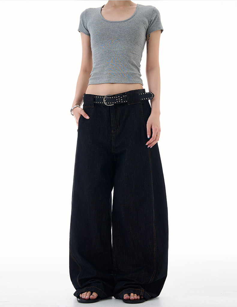 MADWITCH RELAXED FIT CLEAN DENIM PANTS #G6480