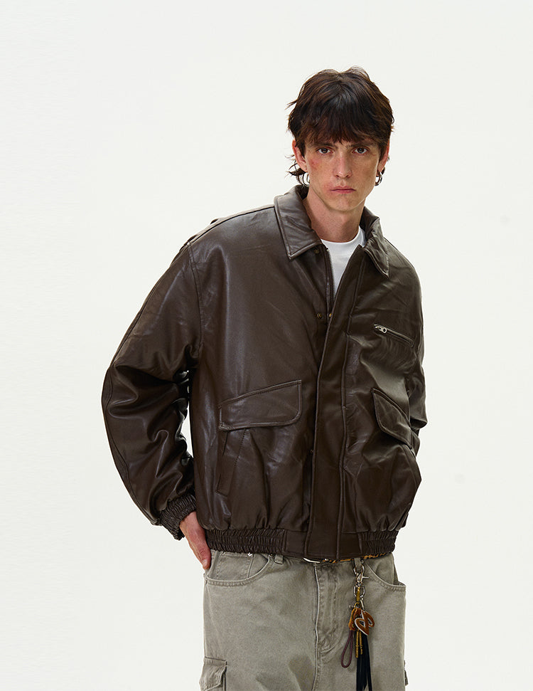 MADWITCH RETRO LEATHER JACKET #RW125