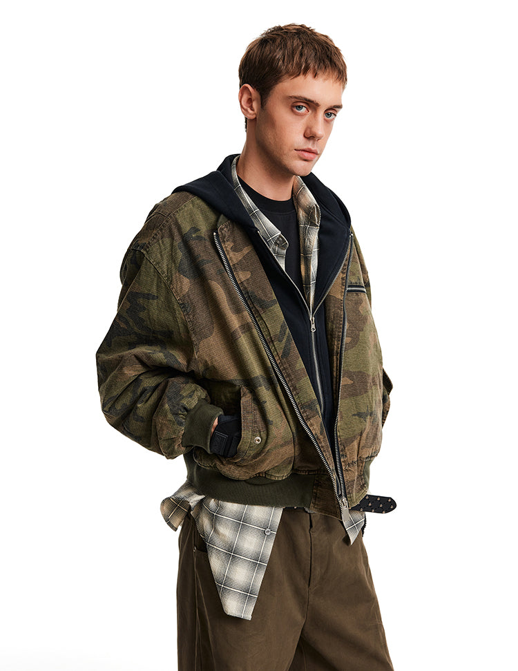 MADWITCH FAUX CAMO JACKET #AW25093