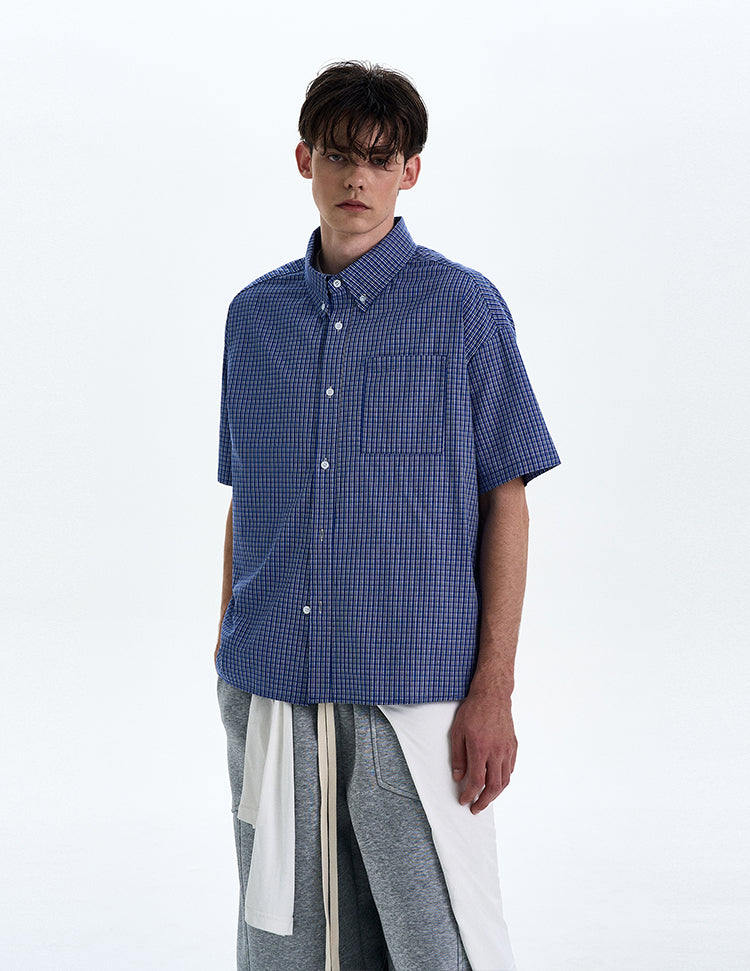 MADWITCH PREPPY PLAID SHIRT #CR216