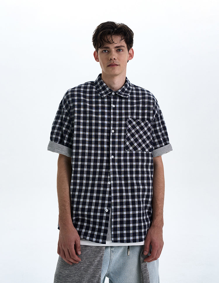 MADWITCH DETACHABLE HOODED SHORT SHIRT #RC218