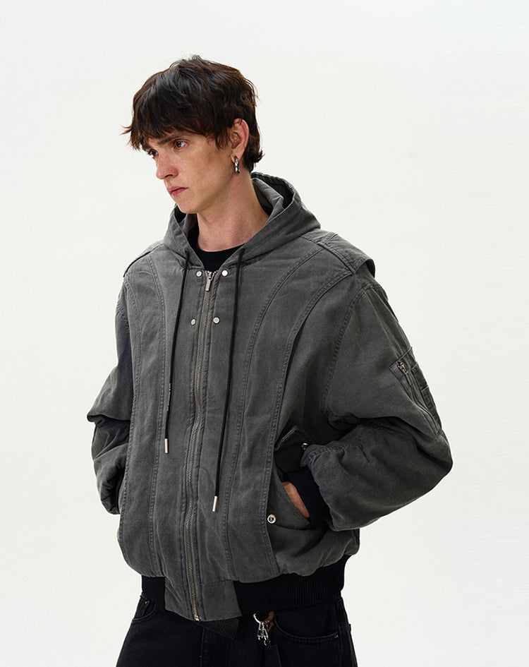 MADWITCH VINTAGE LOOSE-FIT COTTON JACKET #BM254