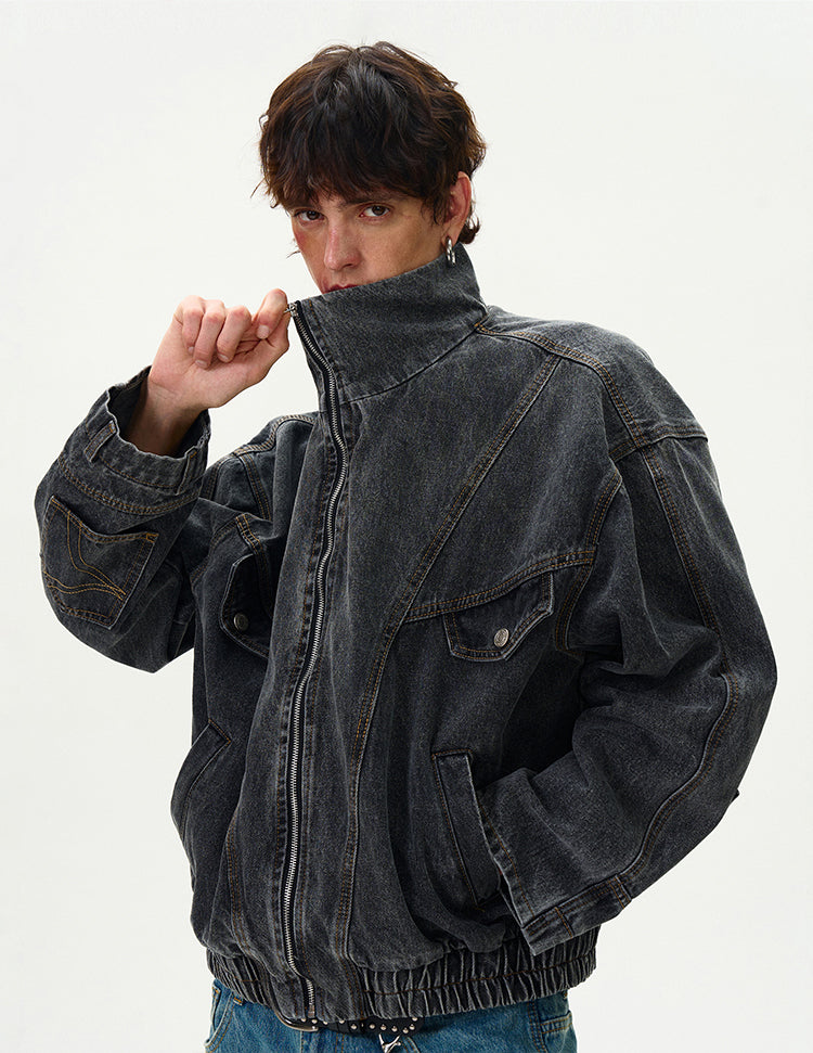 MADWITCH WASHED DENIM JACKET #G6471