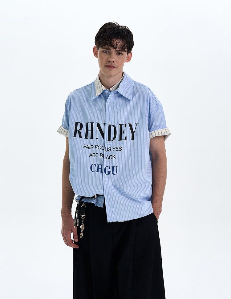 MADWITCH PRINTED SHORT SLEEVED SHIRT #L802