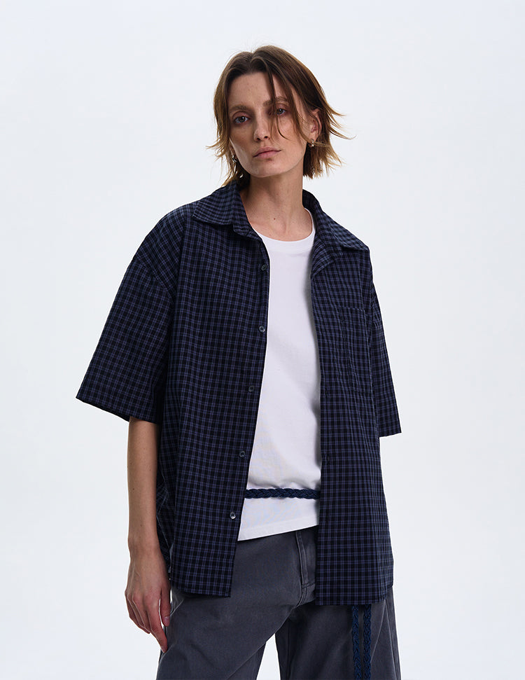 MADWITCH CHECKERED SHIRT JACKET #L817