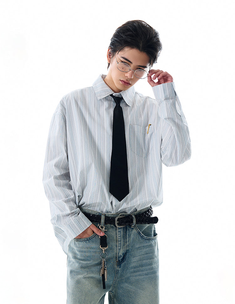 MADWITCH PREMIUM STRIPED SHIRT #L588