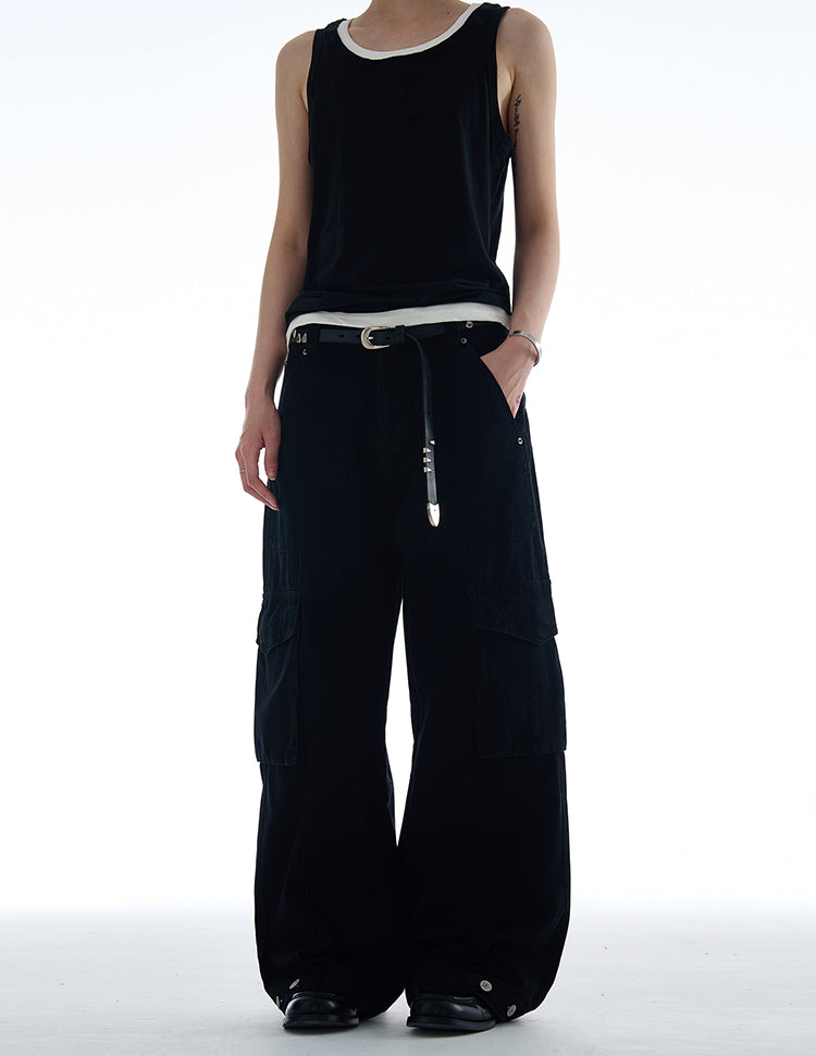 MADWITCH VINTAGE MULTI-POCKET CARGO PANTS #CK6650
