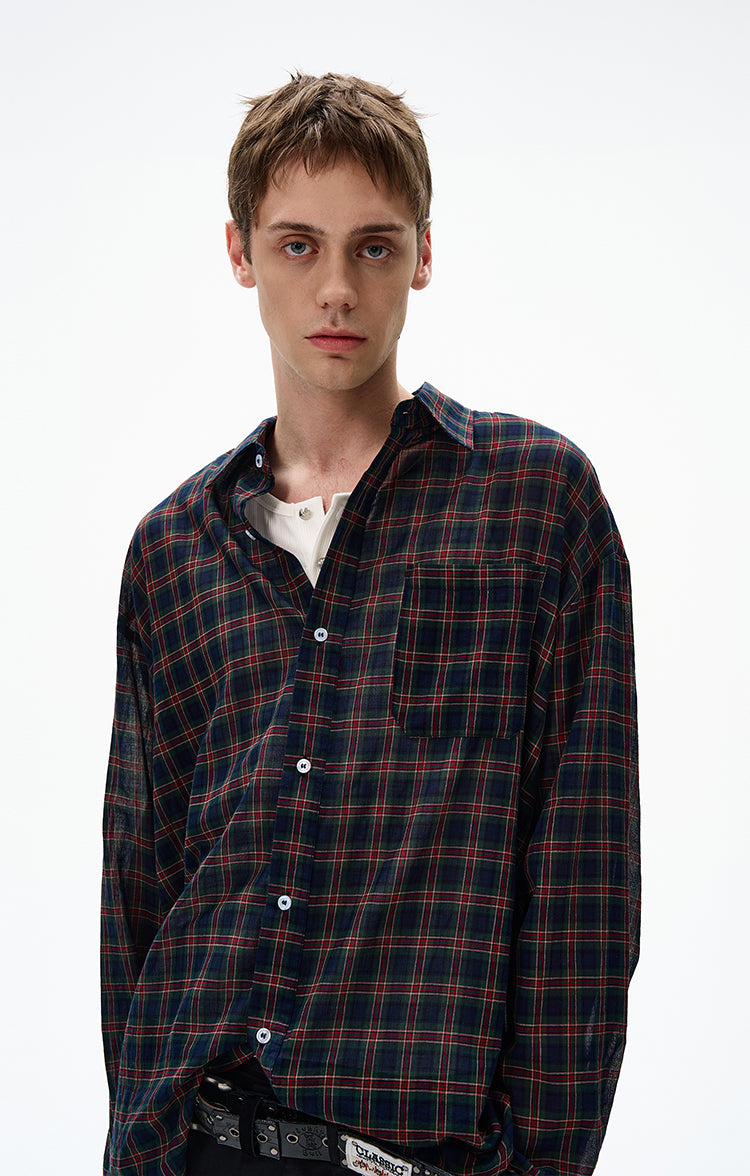 MADWITCH UNISEX VINTAGE OLD MONEY STYLE LONG SHIRT #CR606