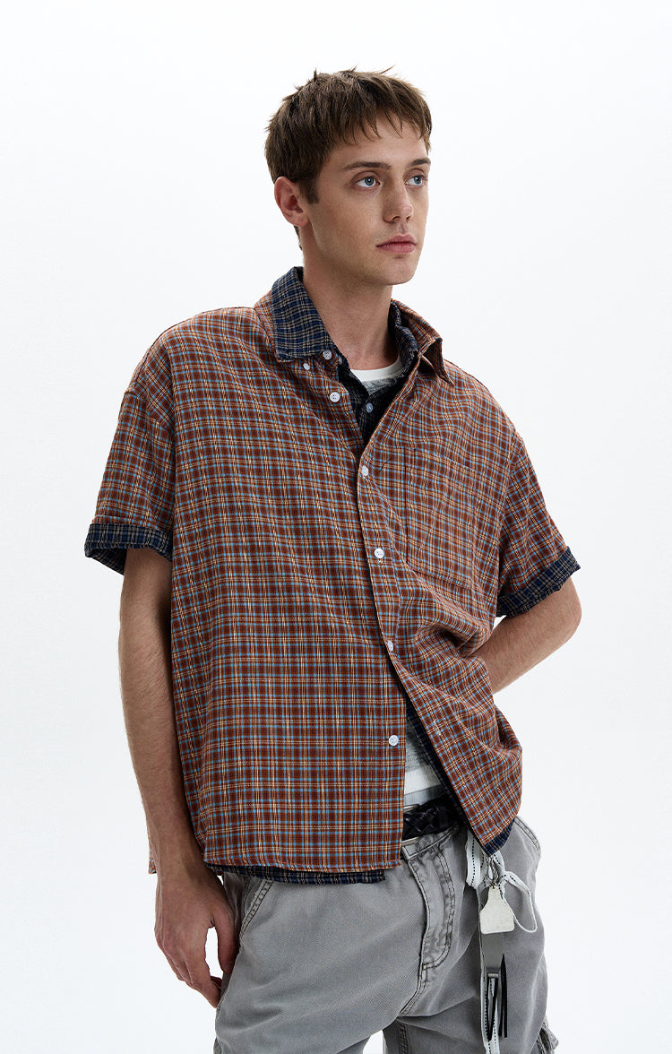 MADWITCH CONTRAST COLLAR SHIRT #CR230/CR232
